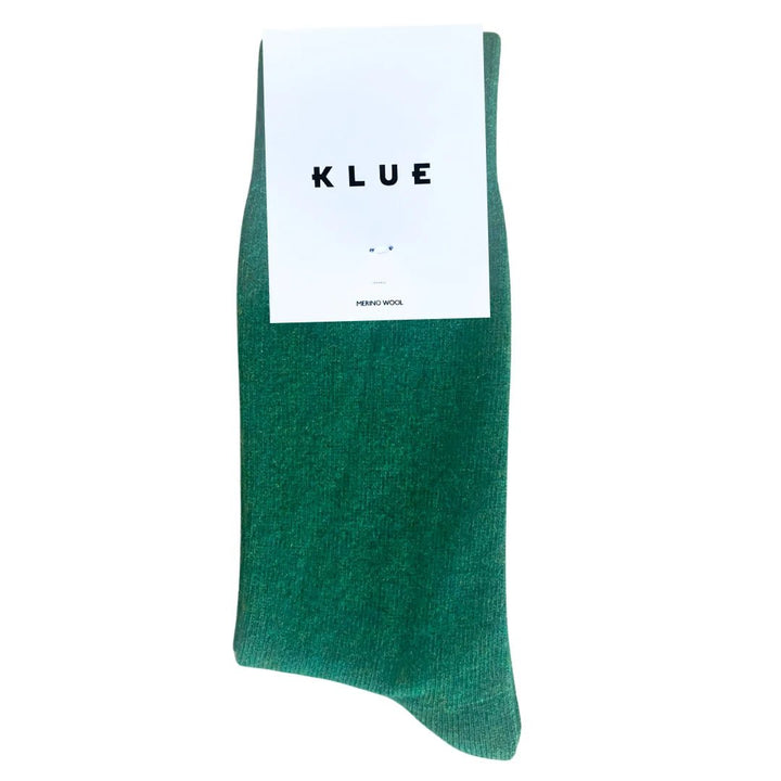 Klue Merino Wool Socks in Forest Green - Socks