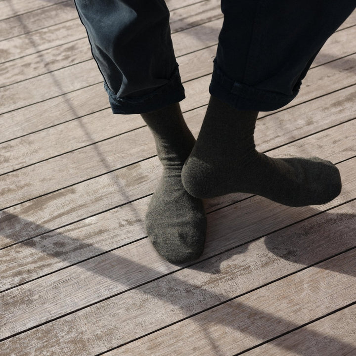 Klue Merino Wool Socks in Khaki - Socks