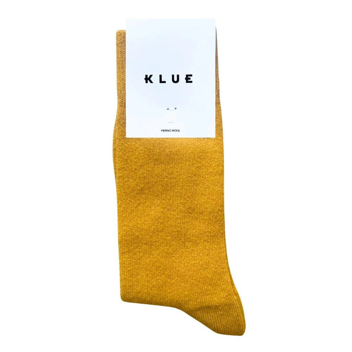 Klue Merino Wool Socks in Mustard - Socks
