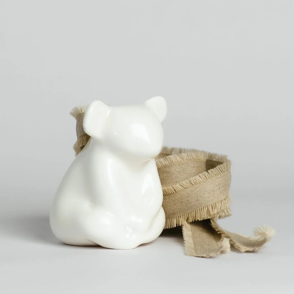 Koala - White Ceramic Ornament by Joey - Christmas Decorations