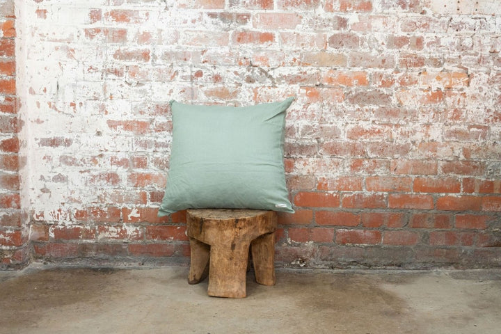 Linen European Pillowcase in Sage Green - Pillowcase