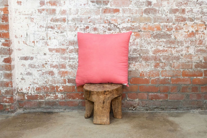 Linen European Pillowcase in Watermelon - Pillowcase