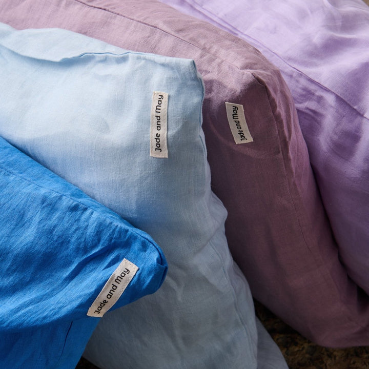 Linen Pillowcase in Baby Blue - Pillowcase