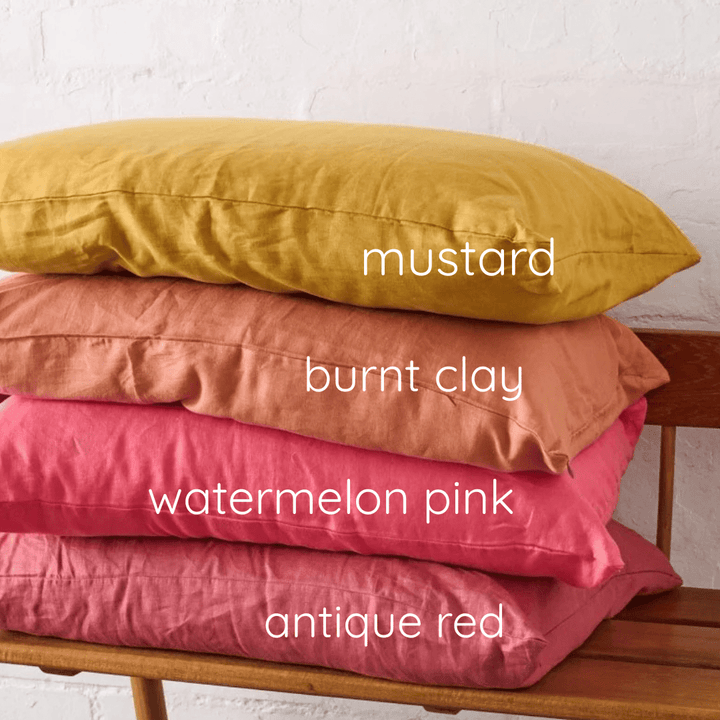 Linen Pillowcase - Earthy Tones - Pillowcase