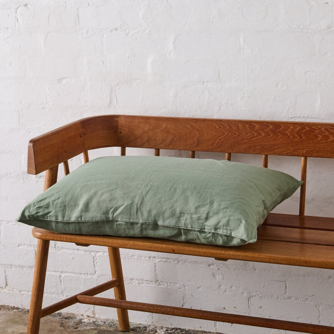 Linen Pillowcase in Pistachio - Pillowcase