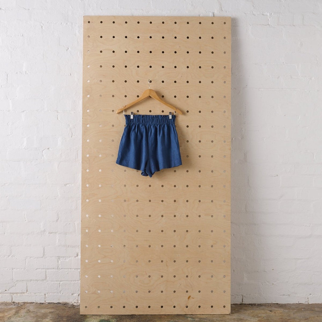 Linen Short - Navy - Linen Shorts