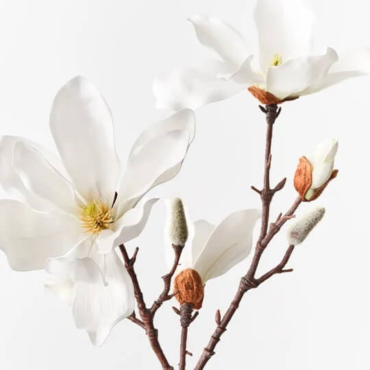 Magnolia Japanese Spray | Premium Artificial Flower Stem - Artificial Flowers & Greenery