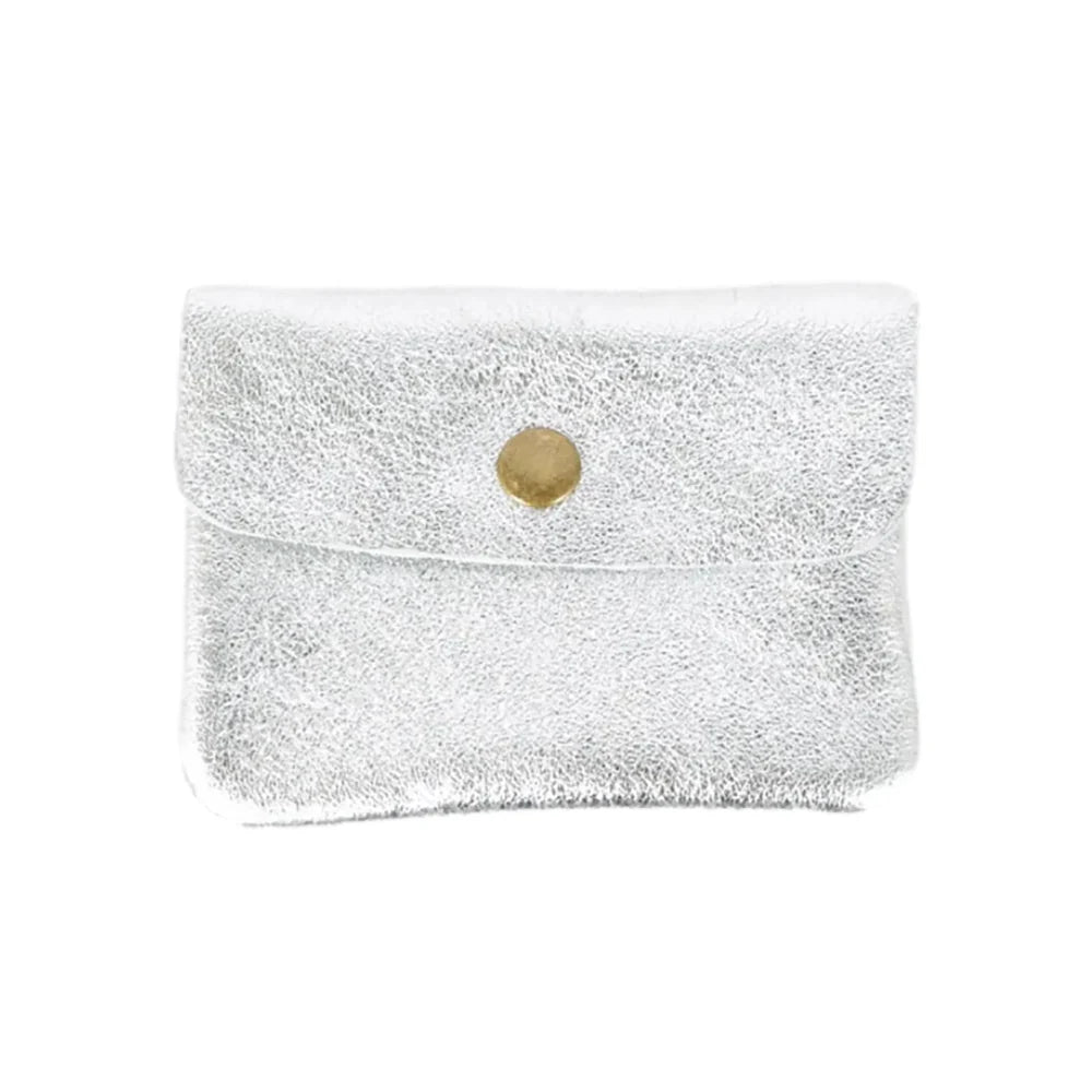 Maison Fanli Coin Purse in Metallic Silver - Purse
