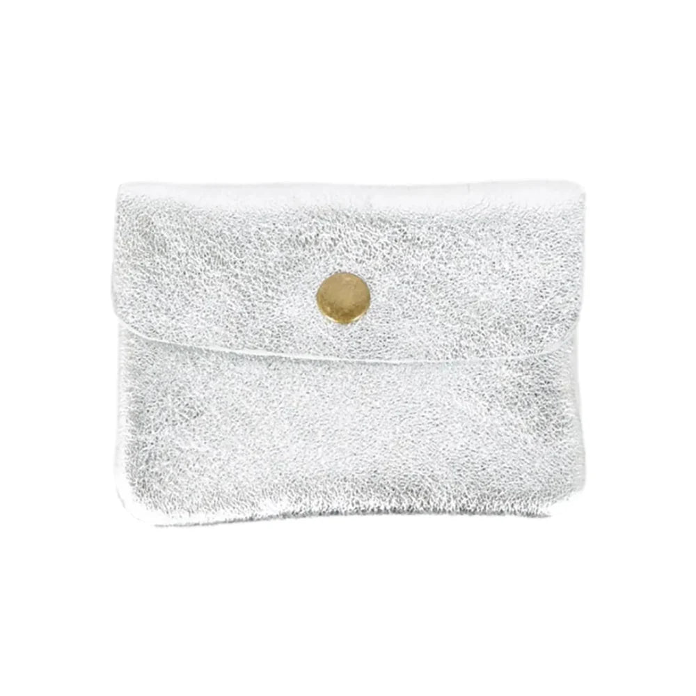 Maison Fanli | Coin Purse - Metallic Silver-Maison Fanli-Purse-Jade and May