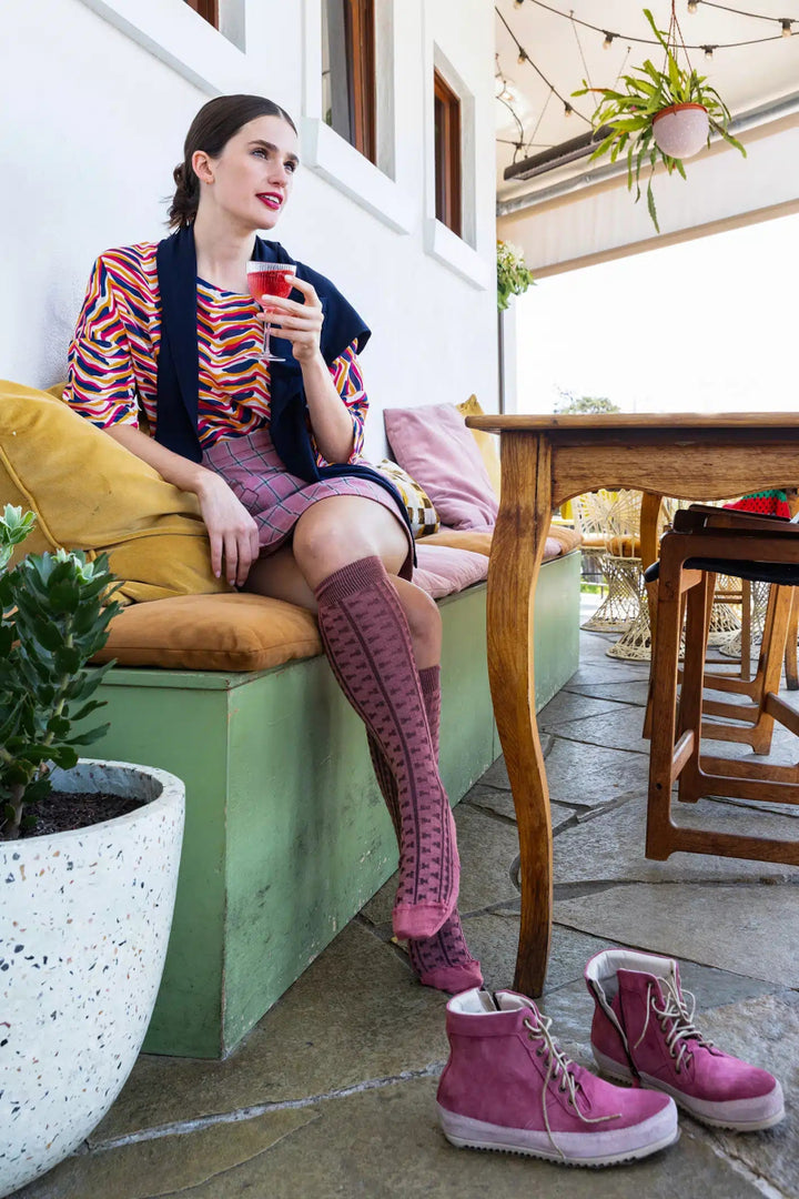 Merino Wool Socks - Knee Length | Tightology-Tightology-Socks-Jade and May