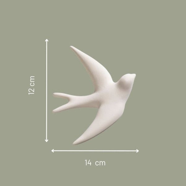 Monochromic French Ceramics - The Swallow (Volage) - Art