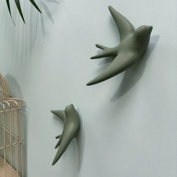 Monochromic French Ceramics - The Swallow (Volage) - Art