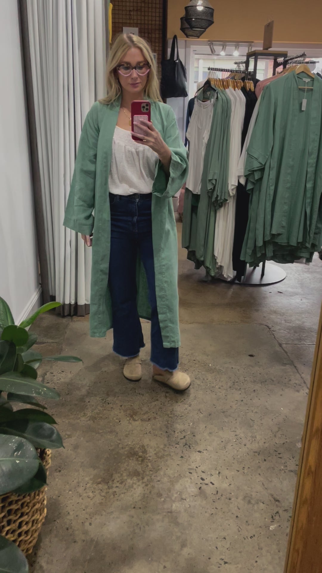 Shirred Cotton Cami | White