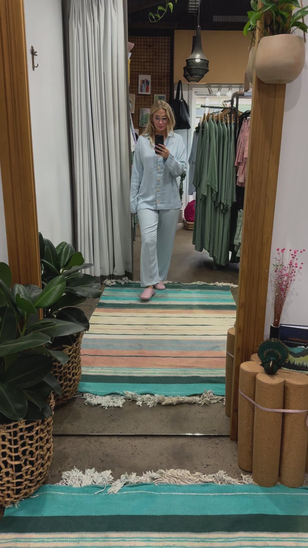 Bamboo Pyjama - Classic Set in Baby Blue