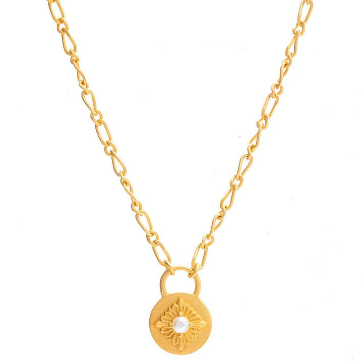 Rubyteva Designs - Arabesque Link Chain Necklace - Jewellery