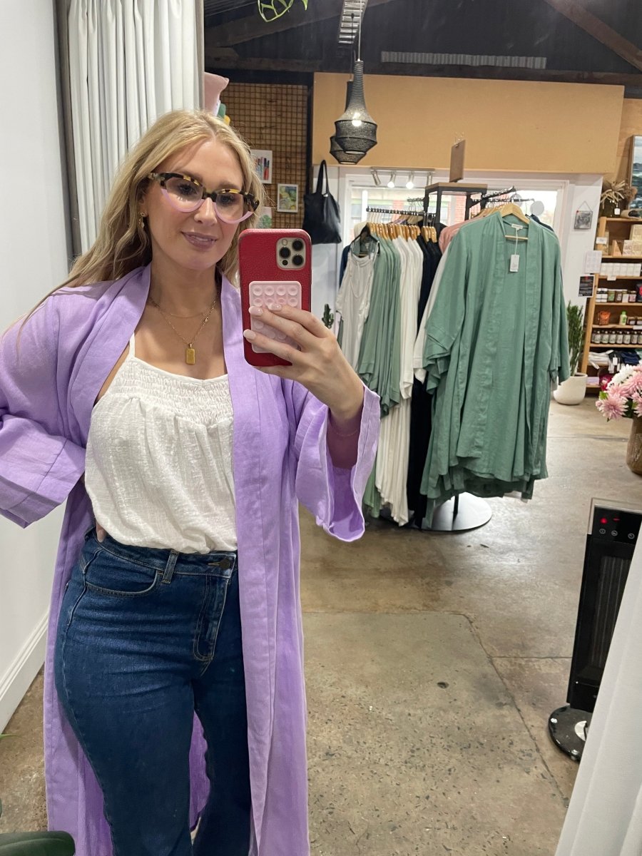 Shirred Cotton Cami | White - Pyjamas