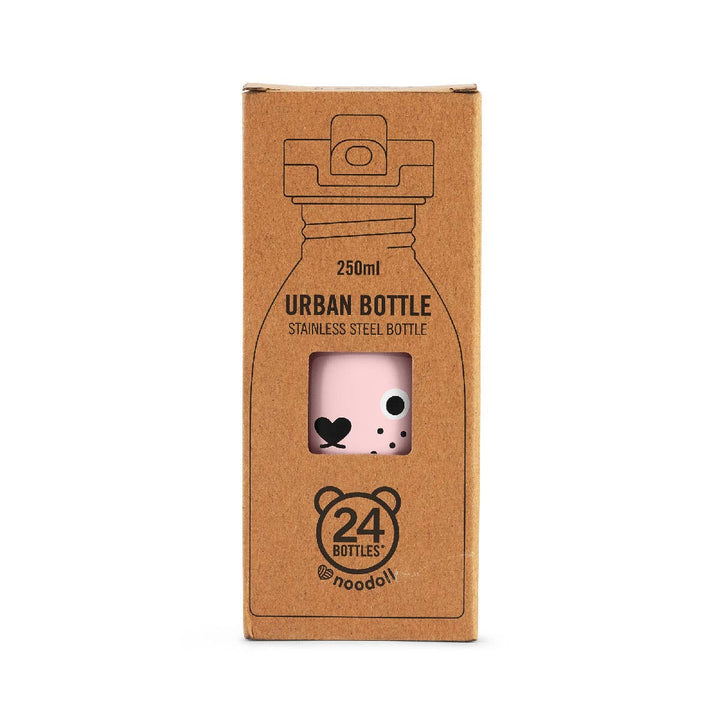Noodoll Stainless Steel Water Bottle - Ricecarrot Rabbit in Pink - Drinkware