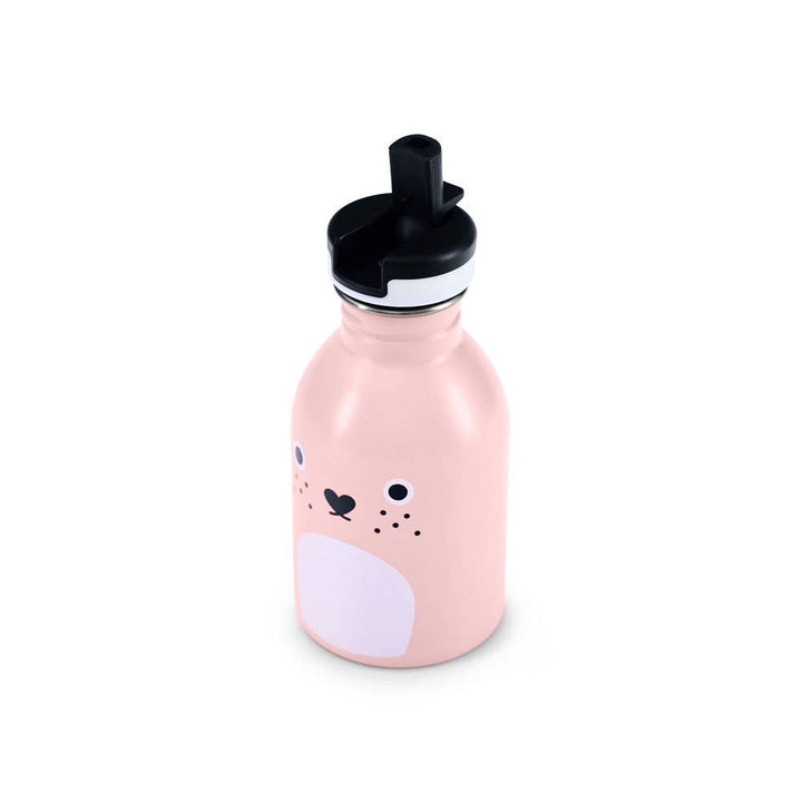 Noodoll Stainless Steel Water Bottle - Ricecarrot Rabbit in Pink - Drinkware