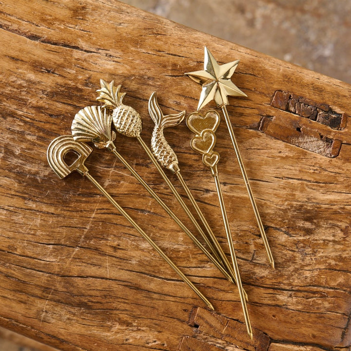 Swizzle Stick in Brass - Brass