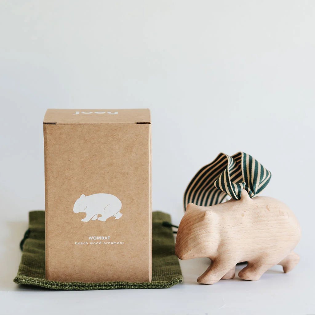 Wombat – Beechwood Ornament by Joey - Christmas Decorations