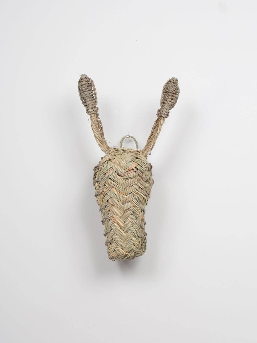 Woven Animal Head - Donkey - For the wall