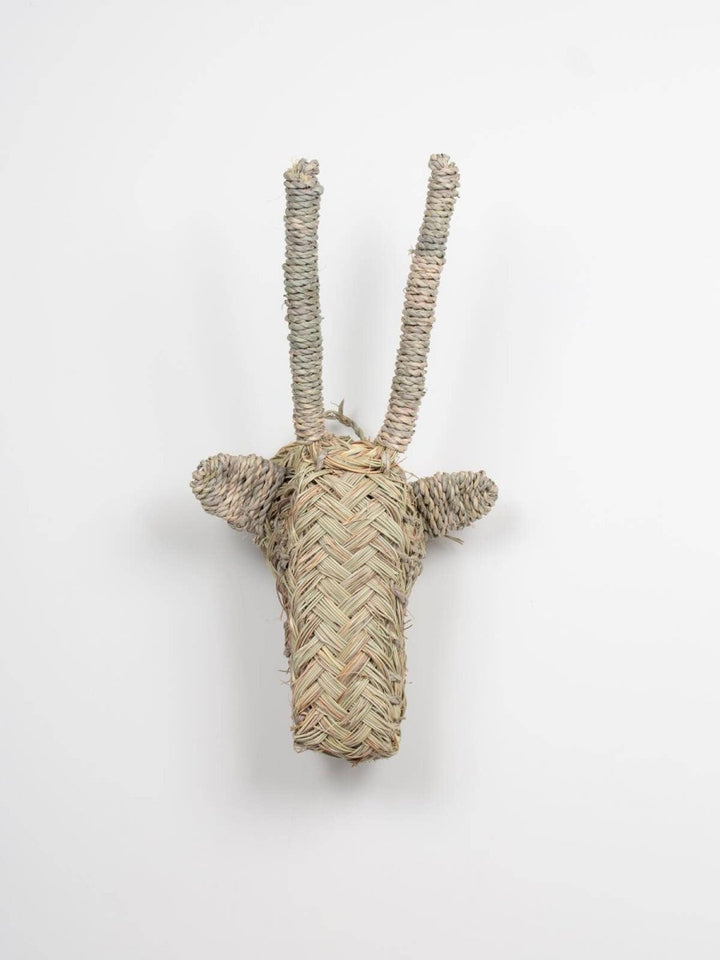 Woven Animal Head - Gazelle - For the wall