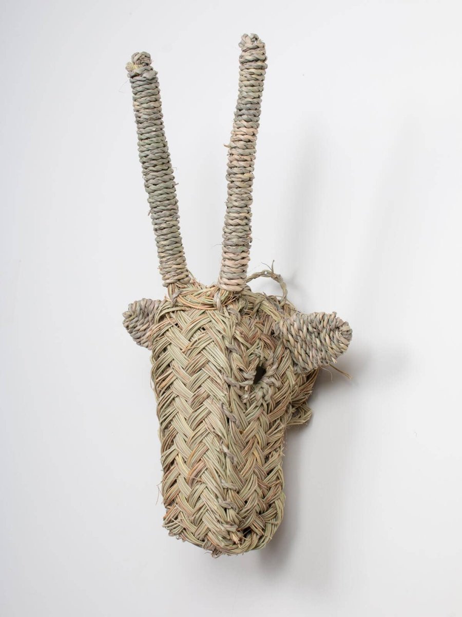 Woven Animal Head - Gazelle - For the wall