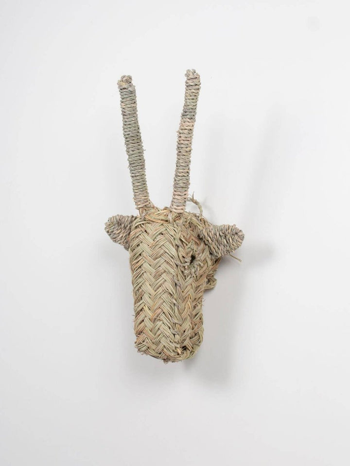 Woven Animal Head - Gazelle - For the wall
