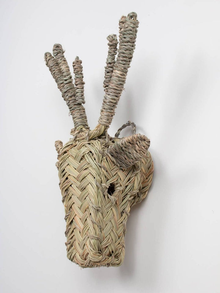 Woven Animal Head - Stag - For the wall