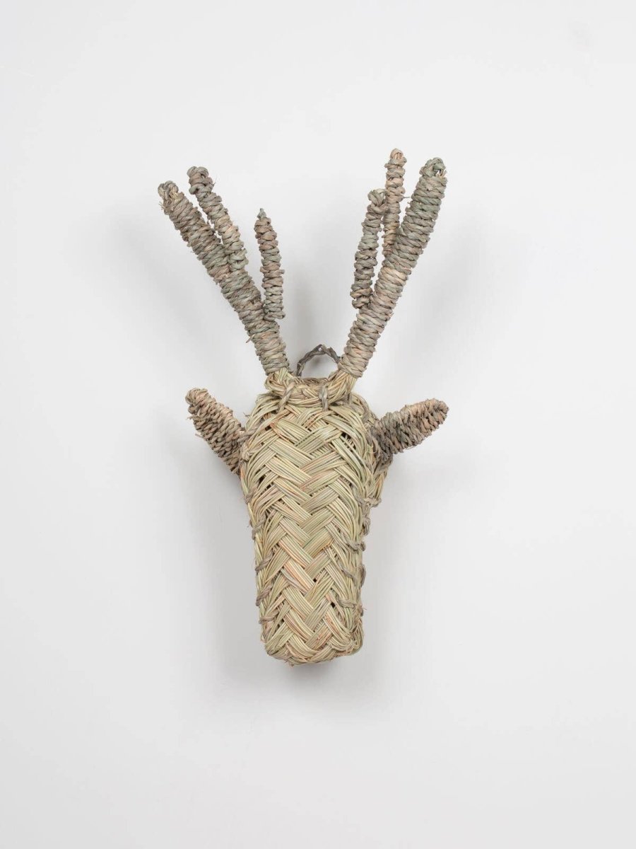 Woven Animal Head - Stag - For the wall