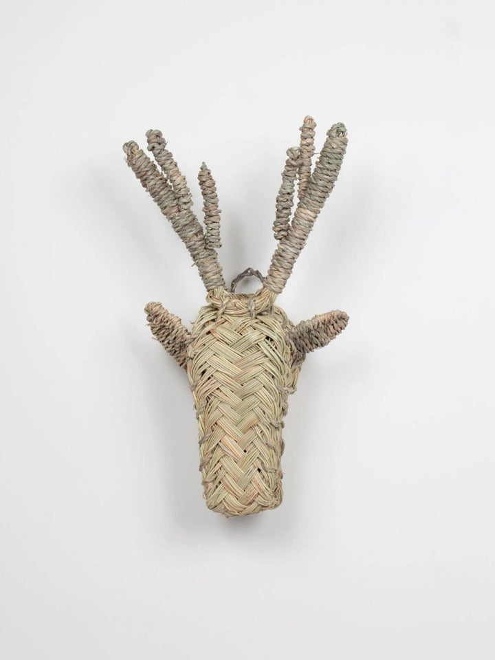 Woven Animal Head - Stag - For the wall
