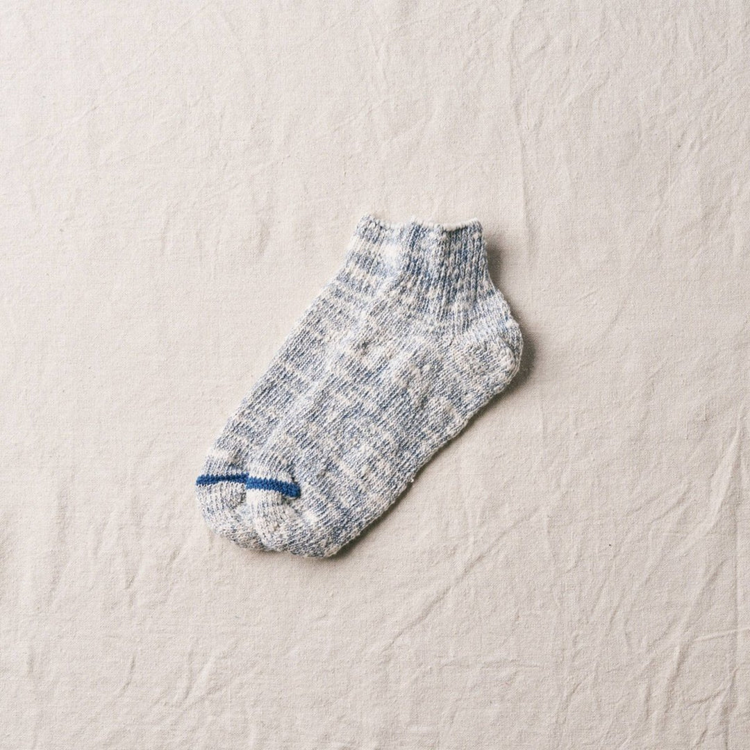 Yahae Organic Cotton Ankle Socks in Indigo - Socks