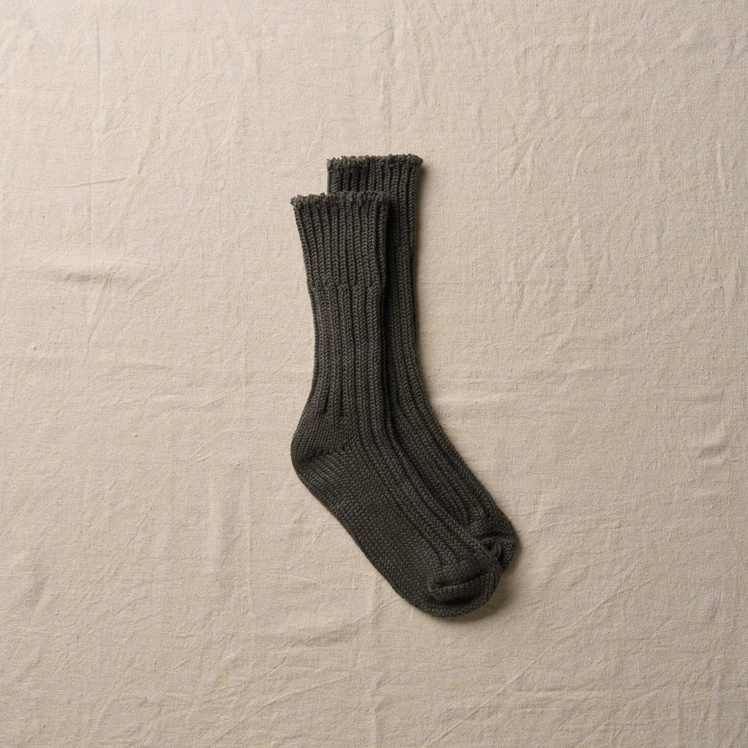Yahae Organic Cotton Low Gauge Socks in Black - Socks