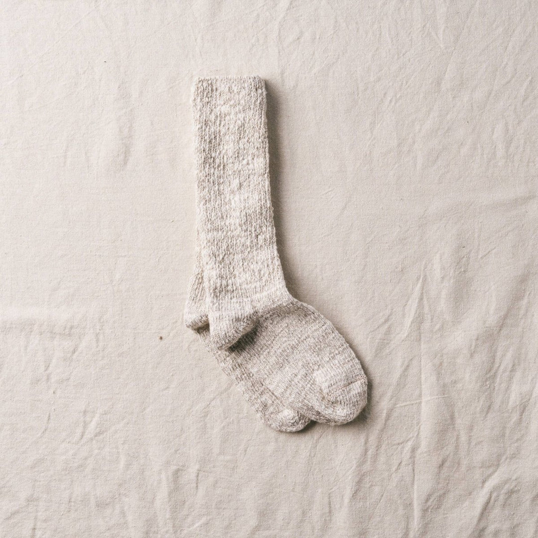 Yahae Organic Cotton Slipper Socks in Brown - Socks