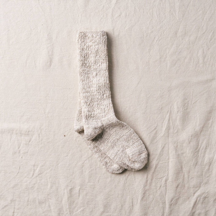 Yahae Organic Cotton Slipper Socks in Brown - Socks