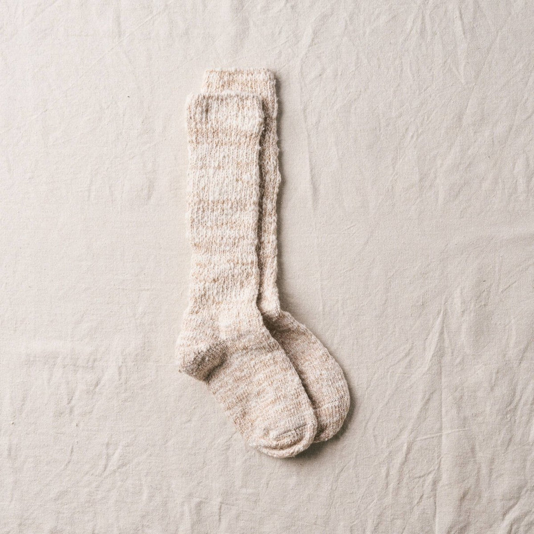 Yahae Organic Cotton Slipper Socks in Brown - Socks