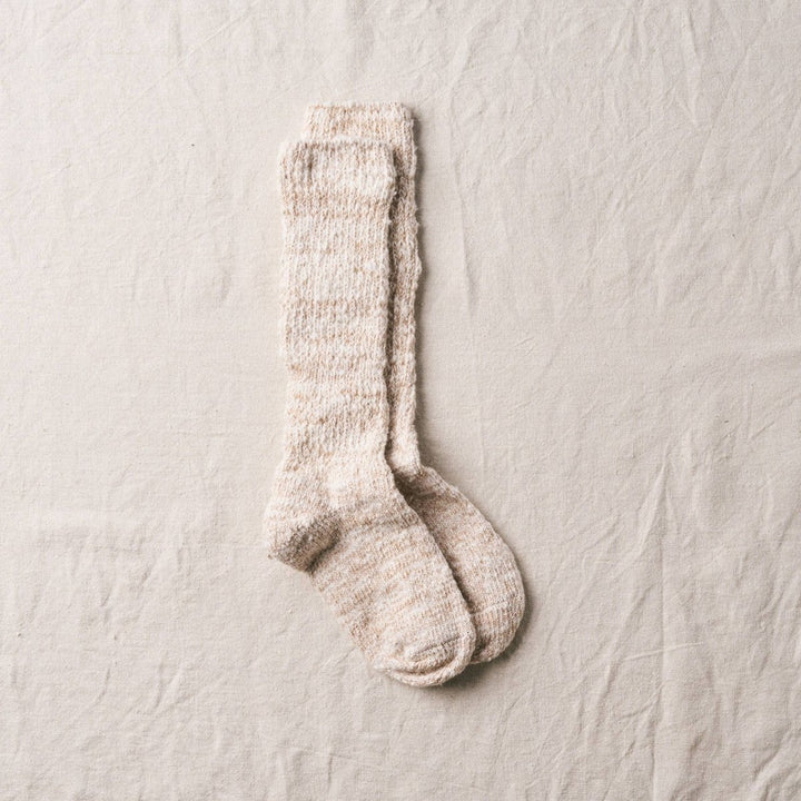 Yahae Organic Cotton Slipper Socks in Brown - Socks