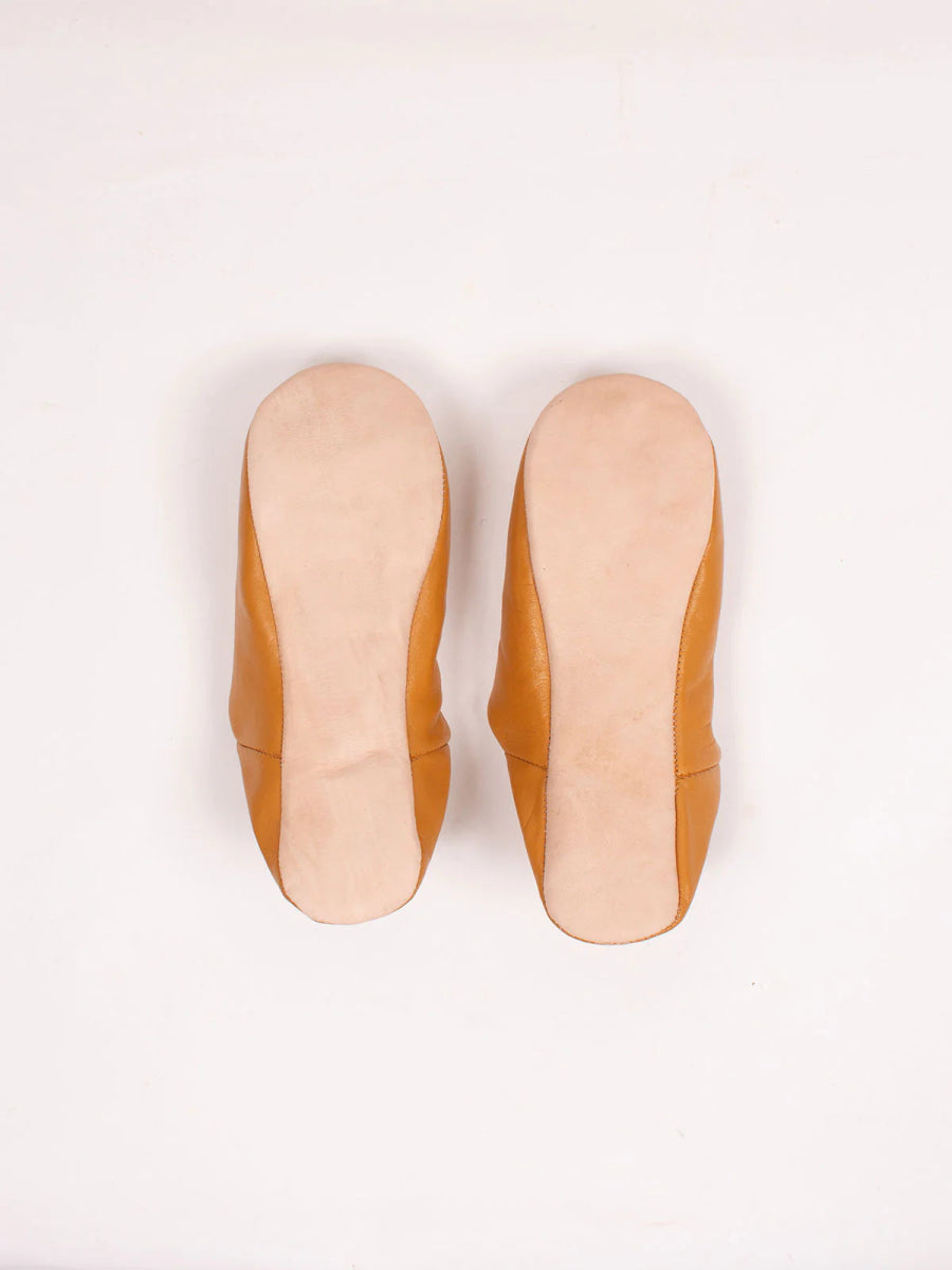 Babouche Moroccan Slippers - Ochre - Slippers