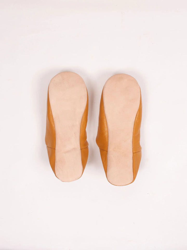 Babouche Moroccan Slippers - Ochre - Slippers