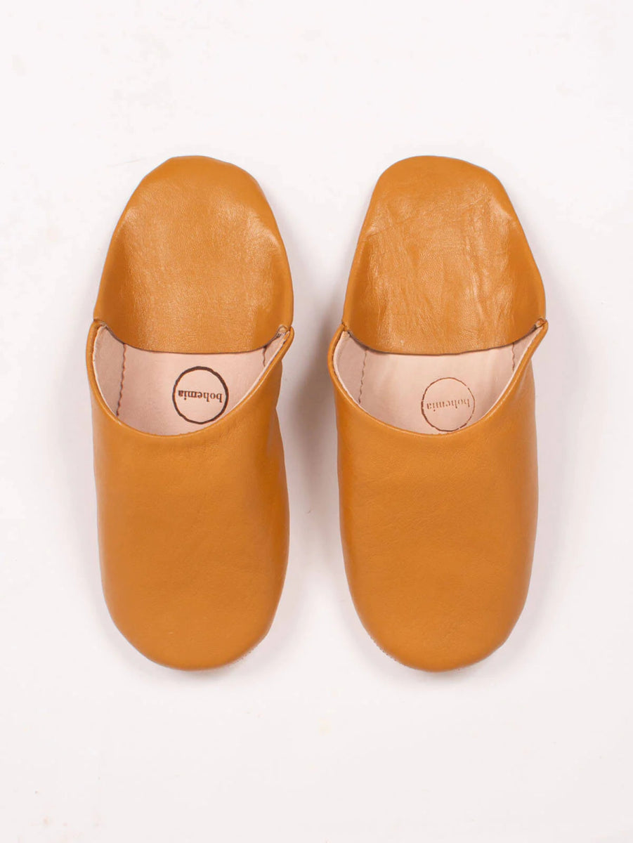 Babouche Moroccan Slippers - Ochre - Slippers
