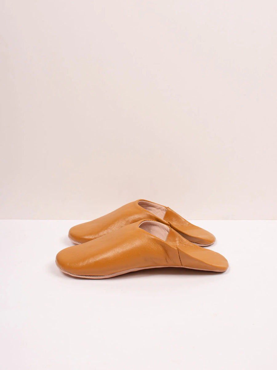 Babouche Moroccan Slippers - Ochre - Slippers