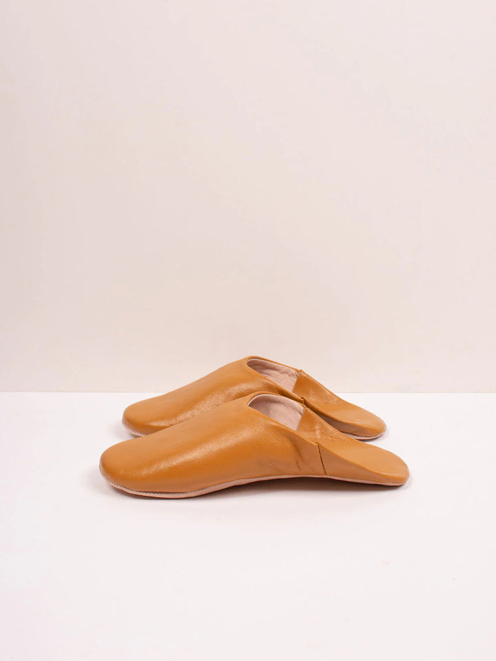 Babouche Moroccan Slippers - Ochre - Slippers
