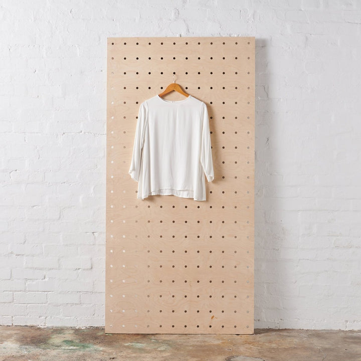 Bamboo Long Sleeve Top in White - Separates