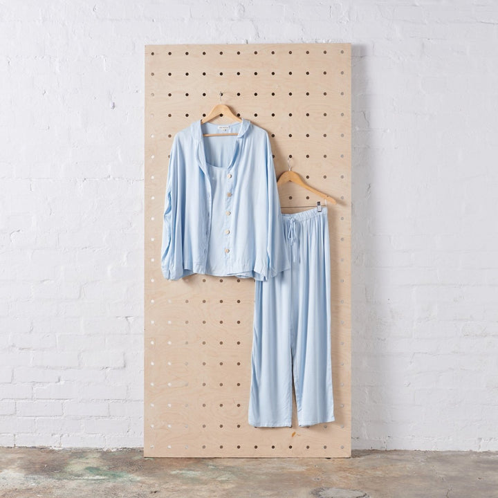 Bamboo Pyjama - Classic Set in Baby Blue - Pyjamas
