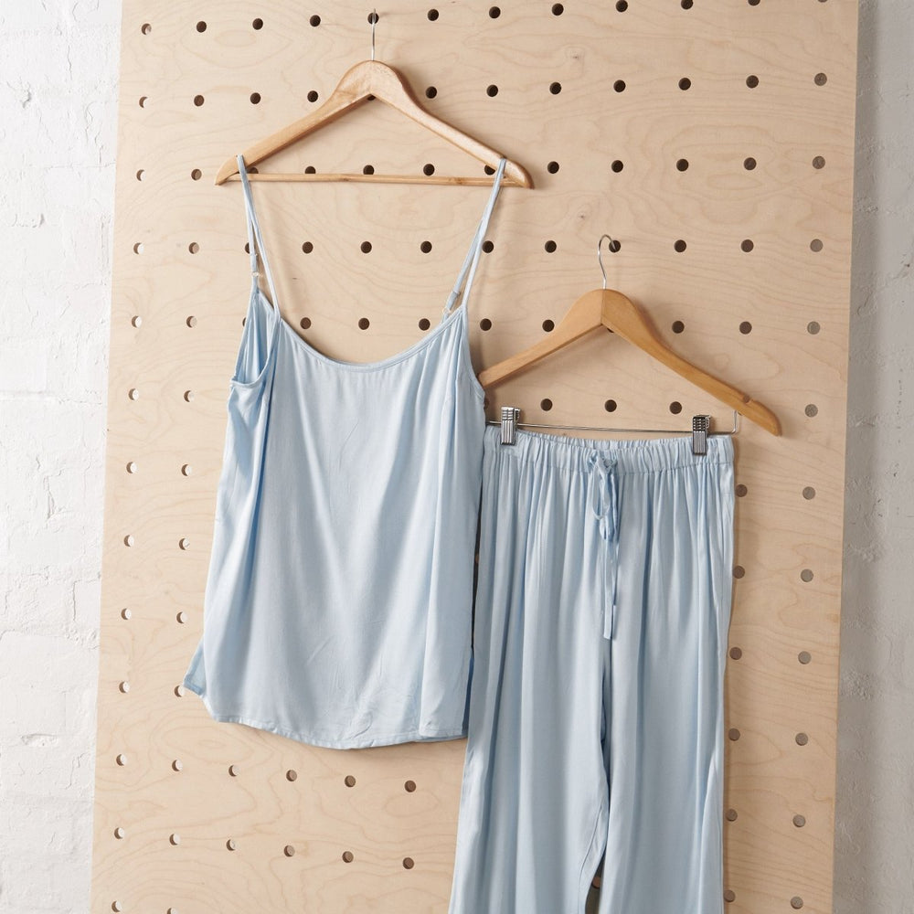 Bamboo Pyjama Set - Cami and Pant in Baby Blue - Pyjamas