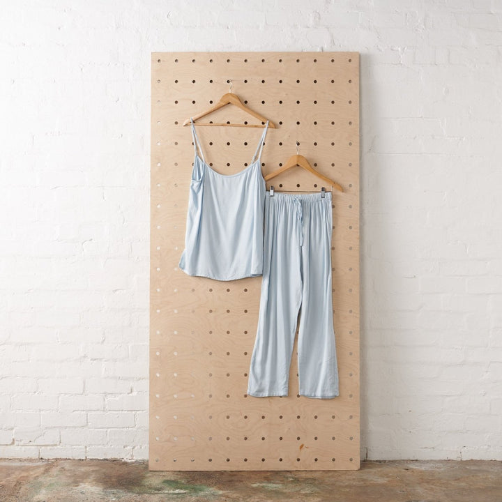 Bamboo Pyjama Set - Cami and Pant in Baby Blue - Pyjamas