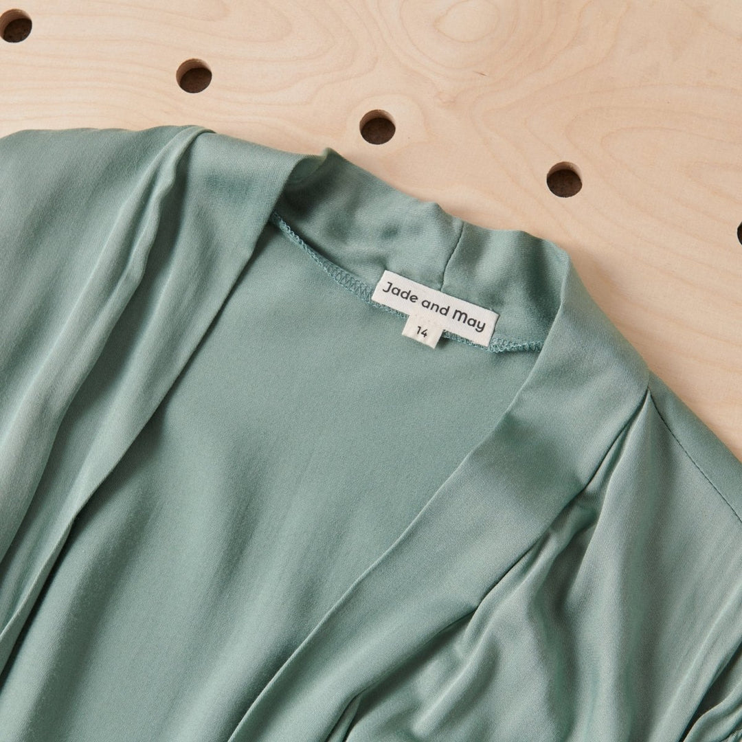 Bamboo Robe in Sage Green - Bathrobe for women - silky soft bamboo