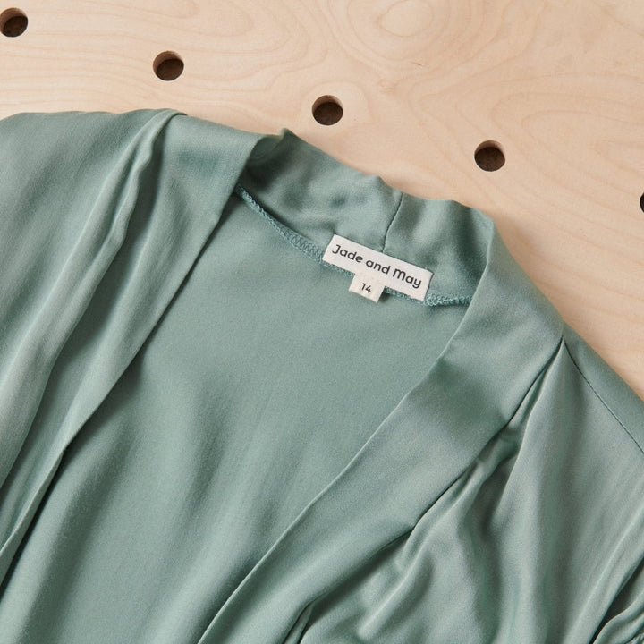 Bamboo Robe in Sage Green - Bathrobe for women - silky soft bamboo