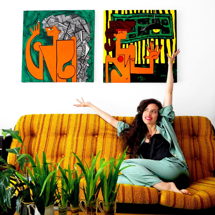 Bamboo Satin Crop Button Up + Pant Set | Sage Green - Pajamas