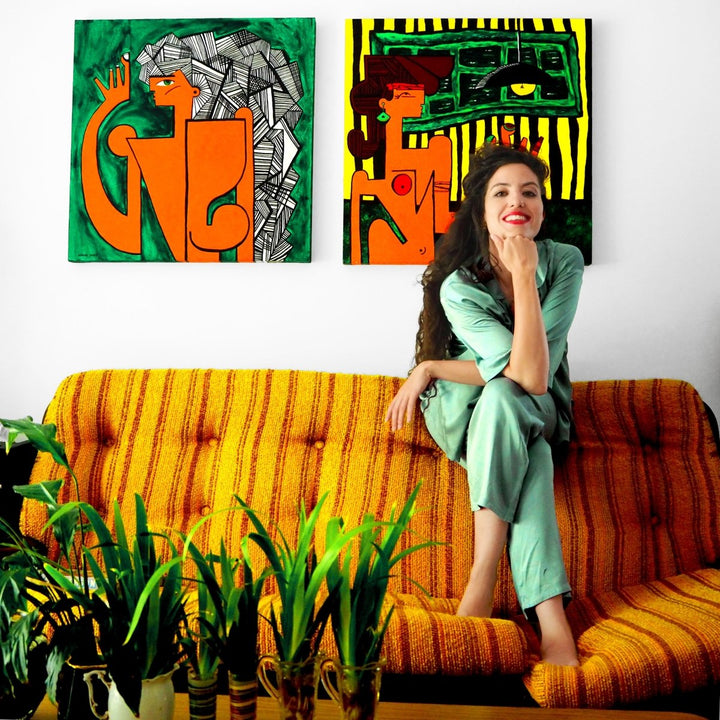 Bamboo Satin Crop Button Up + Pant Set | Sage Green - Pajamas